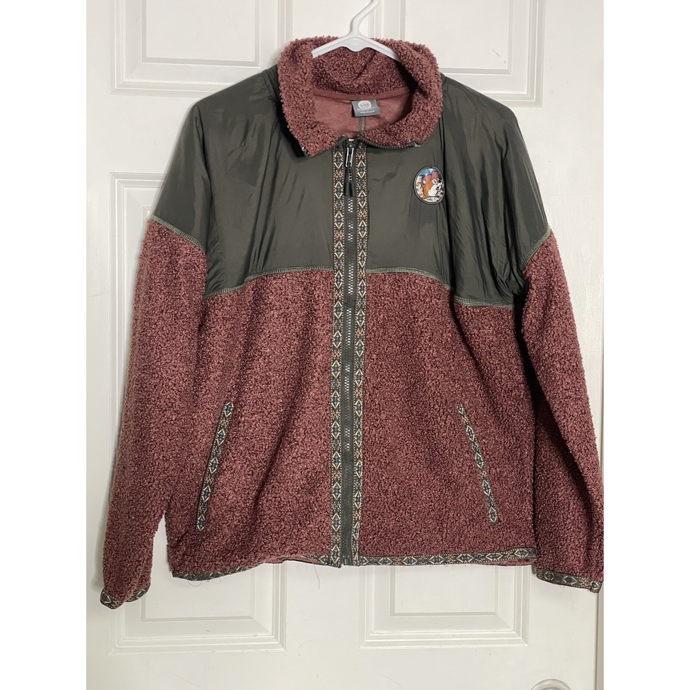 Buc-ee's Fall 2023 Ladies Berber Red/Gray Colorblocked Jacket Sizes Medium